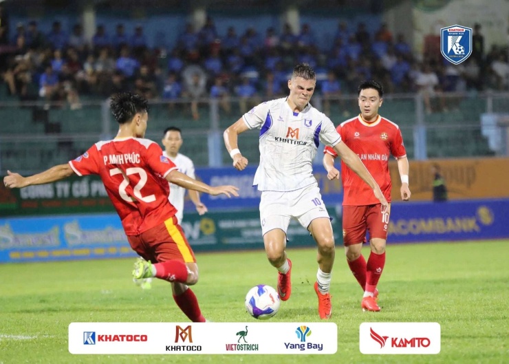 Oleksandr Kurakin năm nay mới 20 tuổi và sở hữu chiều cao 1m92. Ảnh: Khatoco Khánh Hoà.