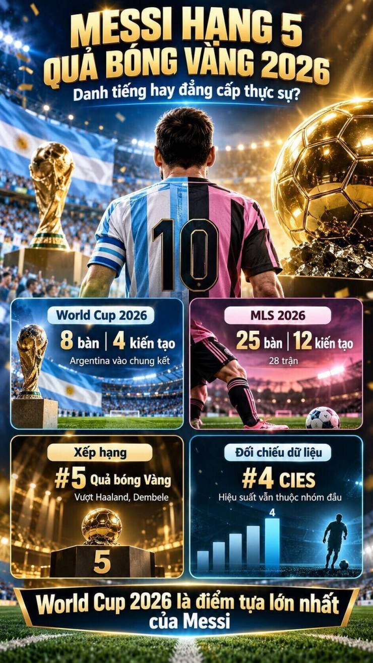 Tranh cãi Messi vượt Haaland, Dembele ở Quả bóng Vàng chỉ nhờ danh tiếng - 1