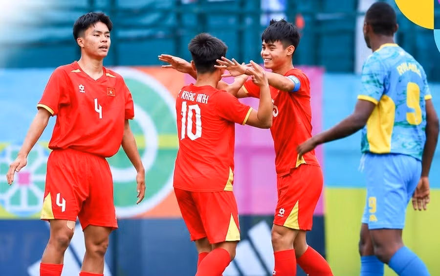 U15 Việt Nam đánh bại chủ nhà, vào chung kết nhánh C U15 World Cup - 1