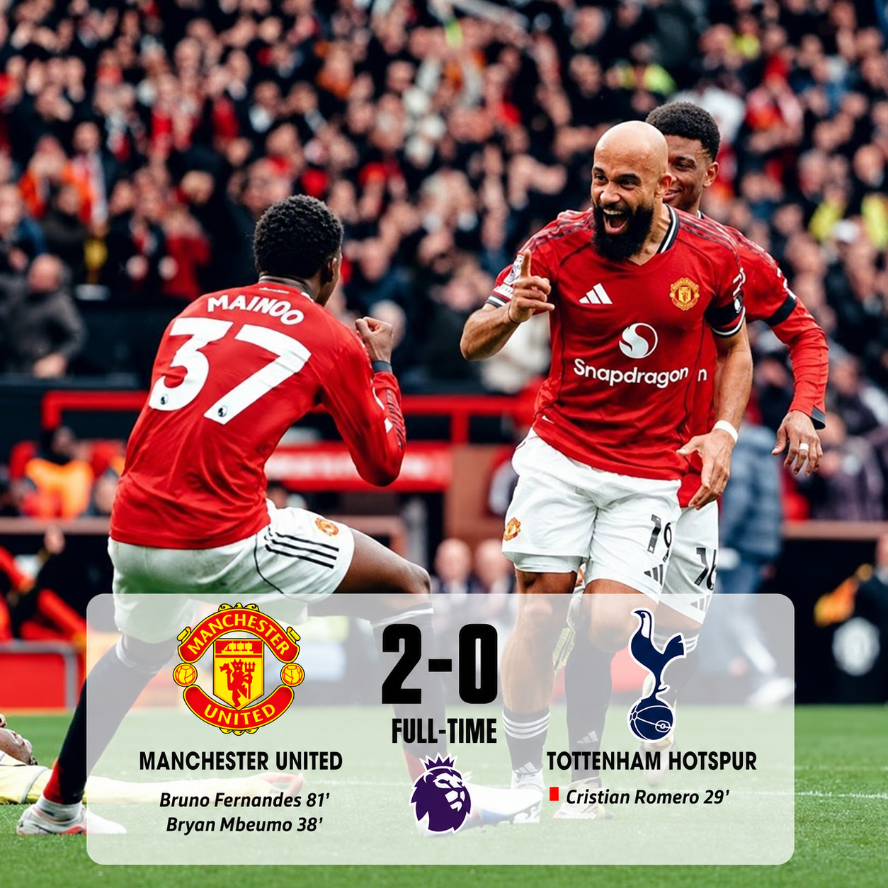 MU đánh bại Tottenham hồi tháng 2 năm nay