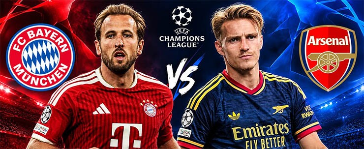 Cuộc đấu đáng chờ đợi giữa Bayern Munich và Arsenal